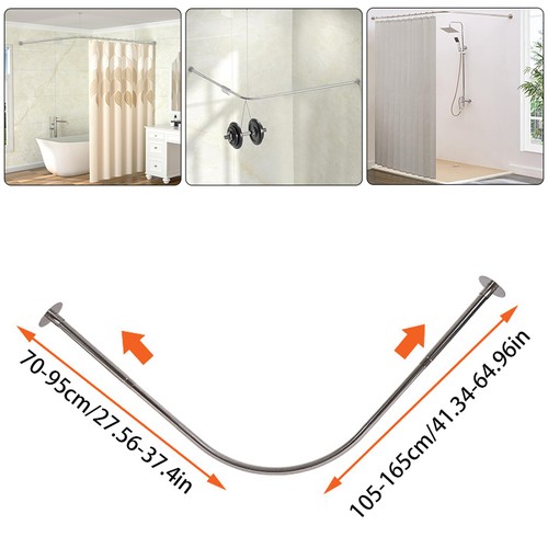 Shaped shower curtain - l,