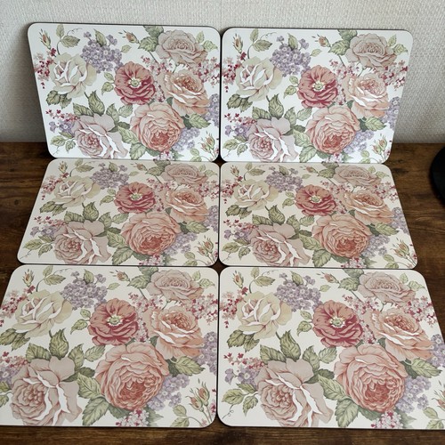 Vintage placemats rose - rose, chintz