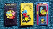 PAC-MAN - Classic Arcade Pin Badge x3 - NOC SEALED Game Canvas Quest Ms Namco