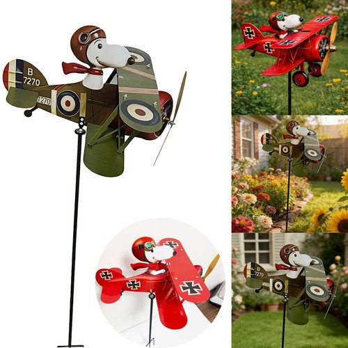 Cartoon pilot flying - flying, biplane
