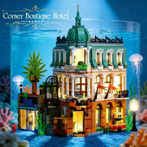 Boutique hotel building - boutique, block