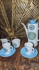 MCM Studio L&G Meakin Coffee For 2 set pot sugar Bowl Cups And Saucers Vintage