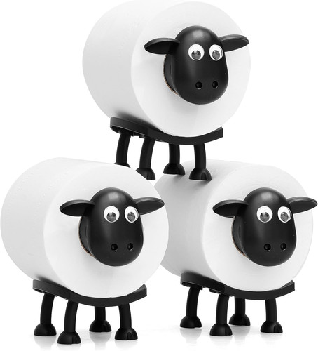 3xsheep toilet roll holder - toilet,