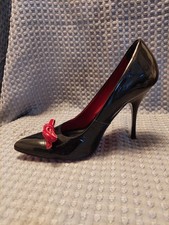 High Heels. Black with Red