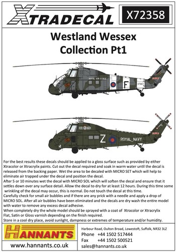 Xtradecal westland wessex - xtradecal,