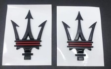 for Maserati Ghibli Grecale Quattroporte Levante MC20 Trident matte Black red
