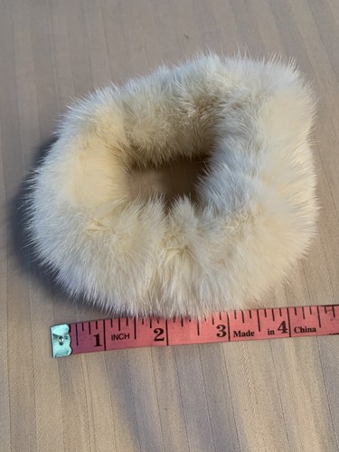 Tourmaline mink scrunchie - tourmaline,
