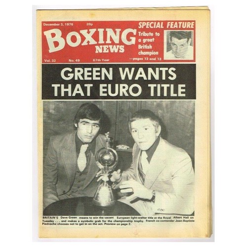 Boxing news magazine december - news,