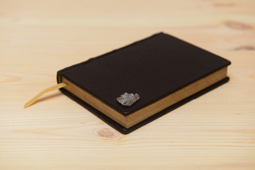 Briard leather notebook with - briard,