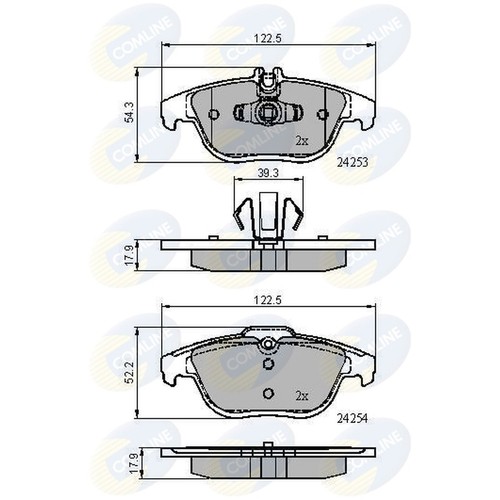 Brake pads set - set, for