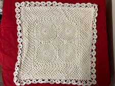 Vintage Crochet Lace Cushion