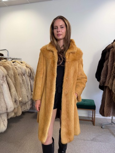 Golden beaver fur - golden, coat,
