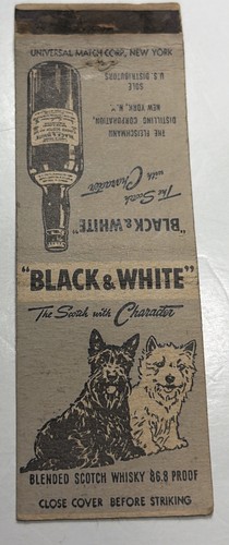 Matchbook cover black - black, and