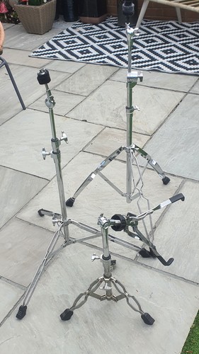 Drum kit and cymbal - kit, x3