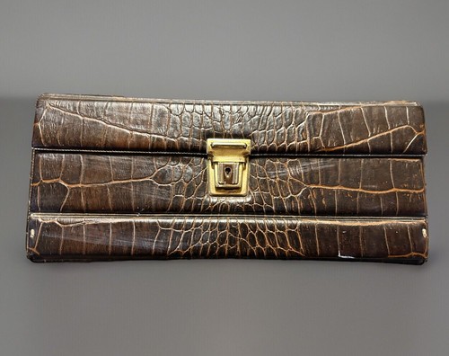 Brown faux leather - brown,