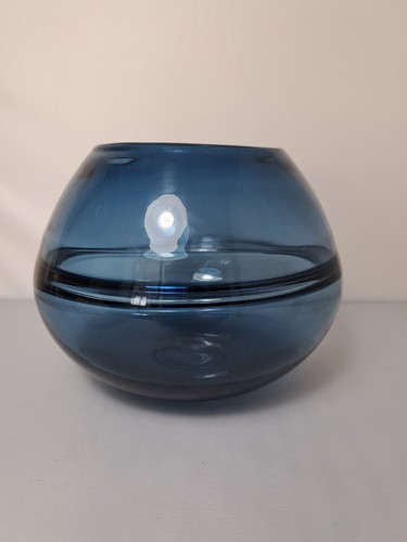 Handblown blue wave studio - handblown,