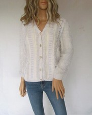 White hand knitted cardigan