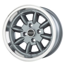 7x 13 Superlite Deep Dish Wheels 4 x 98 PCD Set of 4 Grey