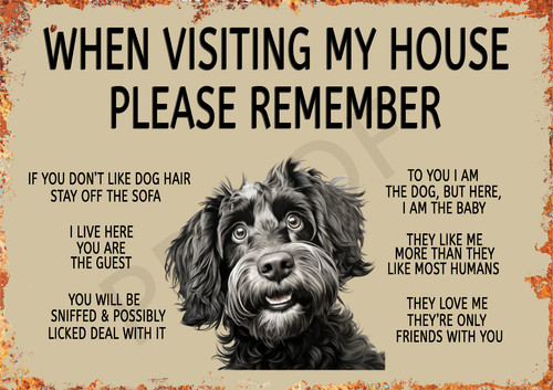 Funny dog cockapoo aluminium - funny,