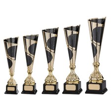 GOLD AND BLACK LASER CUP QUEST TROPHY AWARD CUP 5 SIZES FREE ENGRAVING