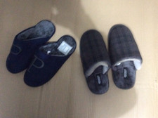 2 Pairs  Men's Slippers  Blue