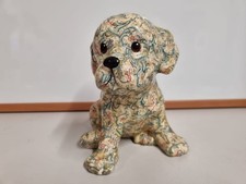 Park Rose Pottery Bridlington Ceramic Pink Green Dog Figurine Ornament  18cm