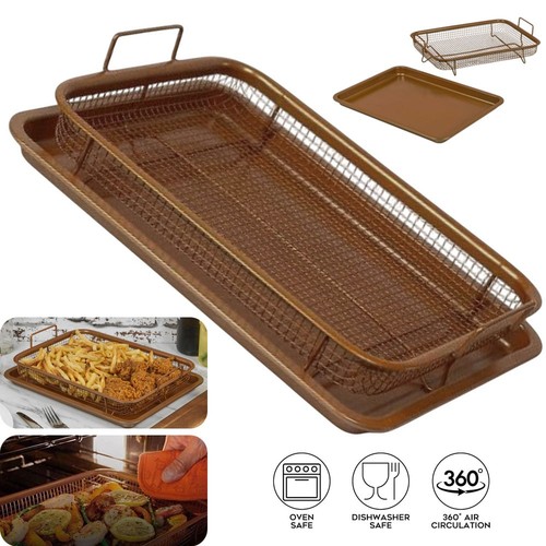 2pcs copper crisper - copper, non-stick