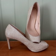 Sparkly Gold Shoes. Size 5.5. M&S