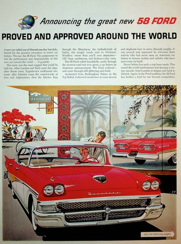 Original ford 1958 red 58 - ford,