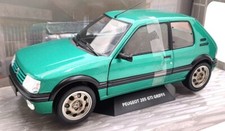 Solido 1/18 Scale Diecast S1801712 - Peugeot 205 GTI Grips 1992 - Met Green