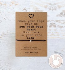Marathon Wish Bracelet Card