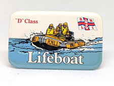 Vtg RNLI IB1 Inflatable ILB LIFEBOAT Charity Boat Saving Lives Badge Pin (P748)