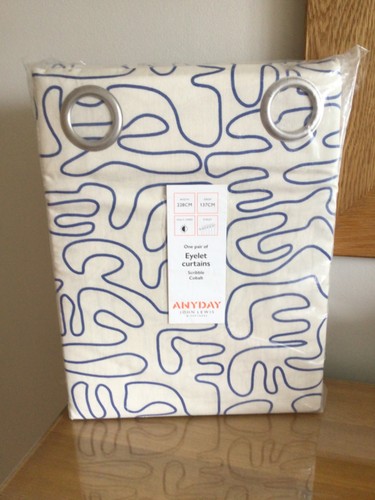 John lewis scribble print - scribble, pair