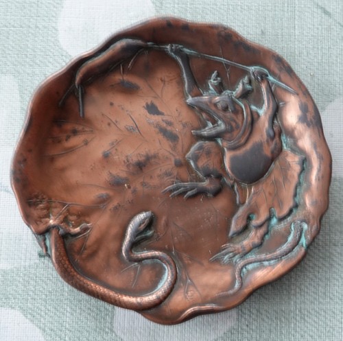 Copper vintage trinket - copper, dishes