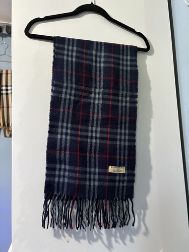 Mens blue checkered scarf - blue,
