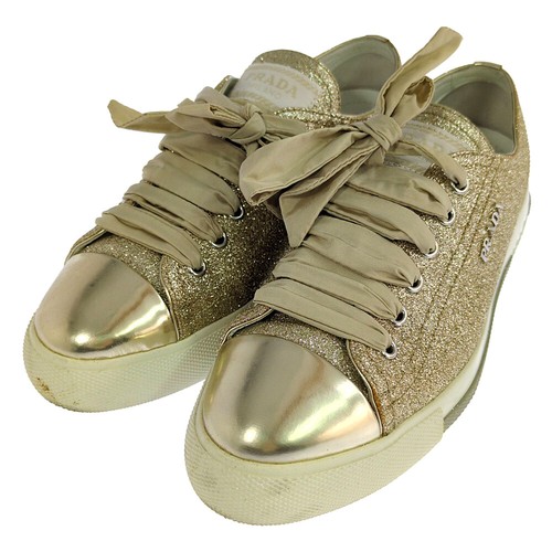 Prada glitter sneakers size - prada,