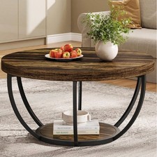 2-Tier Round Coffee Table