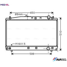 RADIATOR ENGINE COOLING TO2366 FOR TOYOTA VERSO/SPORTVAN/AVENSIS PICNIC IPSUM