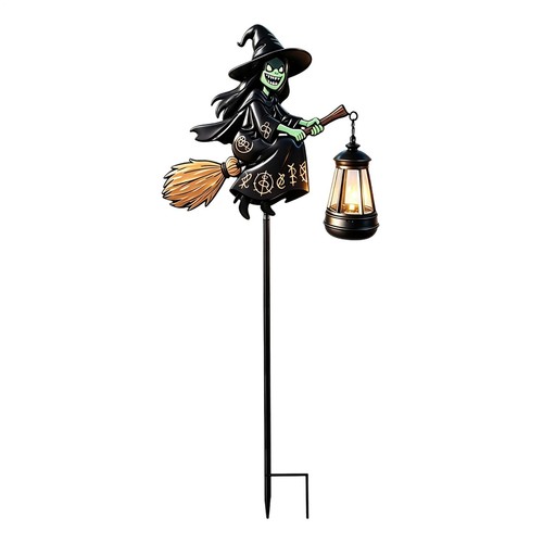 Halloween witch garden stake - halloween,