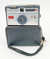Kodak Instamatic 50 Camera with Leather case and hand strap WORKING