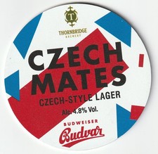 UNUSED KEG FRONT CLIP - THORNBRIDGE BREWERY - CZECH MATES CZECH STYLE LAGER