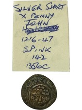 Silver short cross penny - short, king