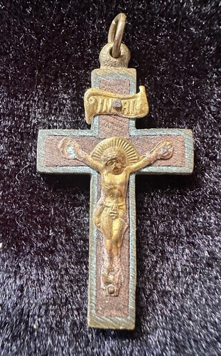 Antique wood gilt metal - gilt,