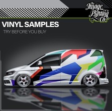 The Image Vinyl Camo samples - Car van camo kit - partial wrap decals