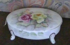 PAINTED  FLOWER TRINKET POT  5