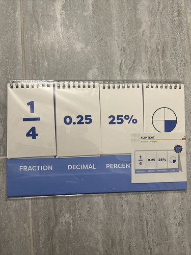 Fractions math learning flip - fractions,