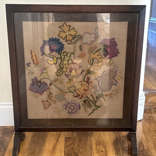 Fire screen oak arts and - arts,