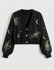 Black Moon&Stars Embroidery