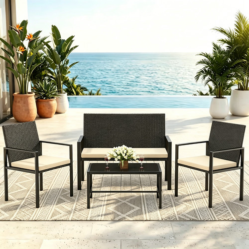 Rattan garden furniture set 4 - set,,