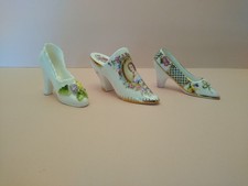 3 vintage miniature bone china